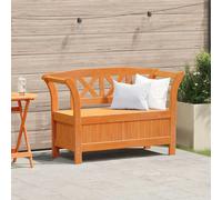 vidaXL Panca da Giardino con Contenitore Marrone 119 x 76 x 44cm