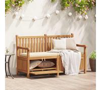 vidaXL Panca da Giardino con Contenitore Marrone 150 x 60 x 90 cm