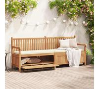 vidaXL Panca da Giardino con Contenitore Marrone 228 x 60 x 90 cm