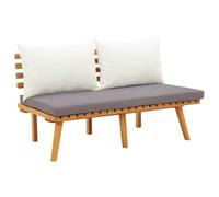 vidaXL Panca da Giardino con Cuscini 115 cm in Legno Massello AcaciaMobili
