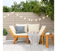 Panca da Giardino con Cuscini 2-in-1 in Legno di Acacia