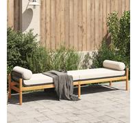 vidaXL Panca da Giardino con Cuscino in Polyrattan e Acacia