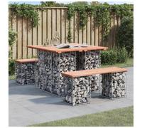 VIDAXL - Panca da Giardino Design Gabbione 100x102x72cm Massello Douglas