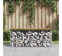 VIDAXL - Panca da Giardino Design Gabbione 103x44x42 cm Pino Impregnato