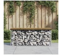 VIDAXL - Panca da Giardino Design Gabbione 103x44x42 cm Pino Impregnato