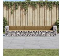 VIDAXL - Panca Da Giardino Design Gabbione 347x71x65,5cm Pino Impregnato