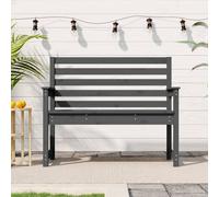 vidaXL Panca da Giardino Grigia 109x48x91,5 cm Legno Massello di Pino