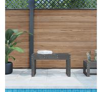 Panca da giardino grigia 80x38x45 cm legno massello di pino
