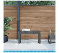 Panca da giardino grigia 80x38x45 cm legno massello di pino