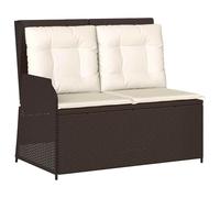 vidaXL Panca da Giardino, mobili reclinabili per Esterni, Comoda Sedia Interna con Schienale Regolabile in Rattan Sintetico, dal Design Moderno