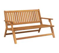 vidaXL Panca da giardino relax Marrone 122 x 78 x 73 cm