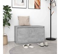 vidaXL Panca da Ingresso 80x40x45 cm Grigio Cemento in Truciolato