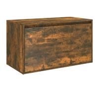 vidaXL Panca da Ingresso 80x40x45 cm Rovere Fumo in Legno Multistrato