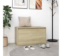 Panca da ingresso 80x40x45 cm rovere sonoma truciolato