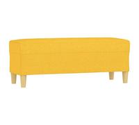 vidaXL Panca Giallo Chiaro 100x35x41 cm in Tessuto