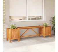 vidaXL Panca Giardino con 2 Fioriere 150x30x40cm Legno Massello Acacia