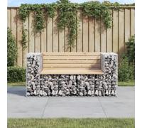 vidaXL Panca Giardino Design Gabbione 143x71x65,5 cm Massello di Pino