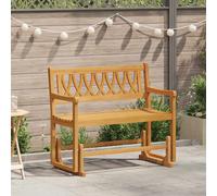 vidaXL Panca Glider da Giardino Naturale 110 x 59 x 97 cm