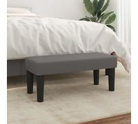 vidaXL Panca Grigia 70x30x30 cm in Similpelle