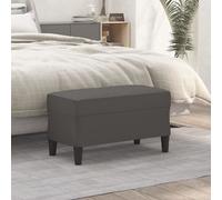 vidaXL Panca Grigia 70x35x41 cm in Similpelle
