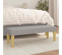 vidaXL Panca Grigio Chiaro 100x30x30 cm in Tessuto