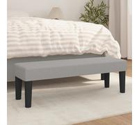 vidaXL Panca Grigio Chiaro 100x30x30 cm in Tessuto