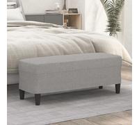 vidaXL Panca Grigio chiaro 100x35x41 cm in Tessuto