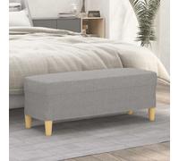 vidaXL Panca Grigio chiaro 100x35x41 cm in Tessuto