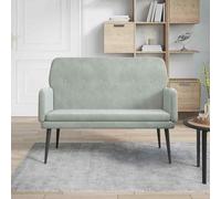 AX Panca Grigio Relax Velluto Metallo Poliestere Compensato Lusso Negozi 351414