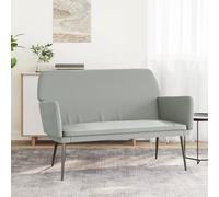 vidaXL Panca Grigio Chiaro 108x79x79 cm in Velluto