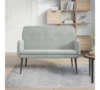 vidaXL Panca Grigio Chiaro 108x79x79 cm in Velluto