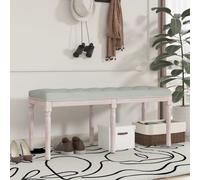 vidaXL Panca Grigio Chiaro 110x40x49 cm in Velluto