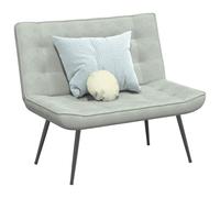 vidaXL Panca Grigio Chiaro 110x74x84 cm in Velluto