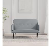 vidaXL Panca Grigio Chiaro 110x76x80 cm in Tessuto