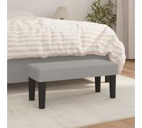 vidaXL Panca Grigio Chiaro 70x30x30 cm in Tessuto