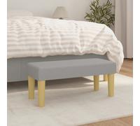 vidaXL Panca Grigio Chiaro 70x30x30 cm in Tessuto