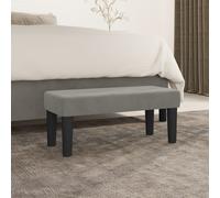 vidaXL Panca Grigio Chiaro 70x30x30 cm in Velluto