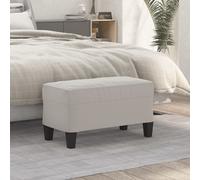 vidaXL Panca Grigio Chiaro 70x35x41 cm in Microfibra