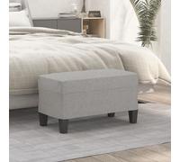 vidaXL Panca Grigio chiaro 70x35x41 cm in Tessuto