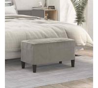vidaXL Panca Grigio Chiaro 70x35x41 cm in Velluto