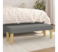 vidaXL Panca Grigio Scuro 100x30x30 cm in Tessuto