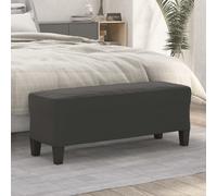 vidaXL Panca grigio scuro 100x35x41 cm in Microfibra