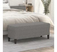vidaXL Panca Grigio Scuro 100x35x41 cm in Tessuto
