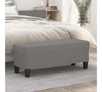 vidaXL Panca Grigio Scuro 100x35x41 cm in Tessuto