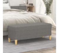 vidaXL Panca Grigio Scuro 100x35x41 cm in Tessuto