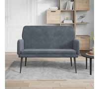 vidaXL Panca Grigio Scuro 108x79x79 cm in Velluto