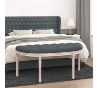 Panca grigio scuro 110,5x45x49 cm in velluto