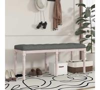 Panca grigio scuro 110x40x49 cm in tessuto