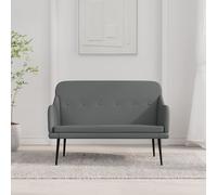 vidaXL Panca Grigio Scuro 110x76x80 cm in Tessuto