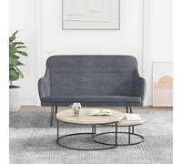 vidaXL Panca Grigio Scuro 110x76x80 cm in Velluto